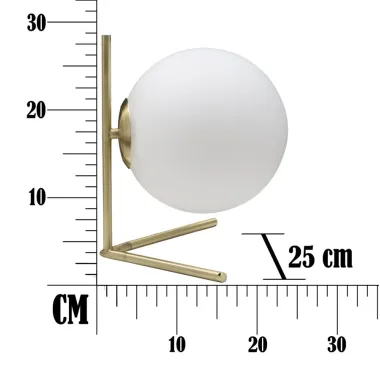 LAMPA STOłowa GLAMY LOW 25X25X27 cm
